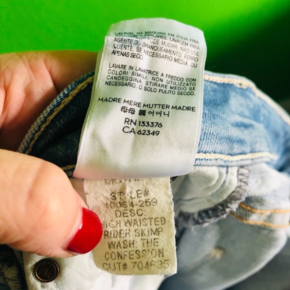 MOTHER High Waisted Rider Skimp The Confession - Picture 10 of 17